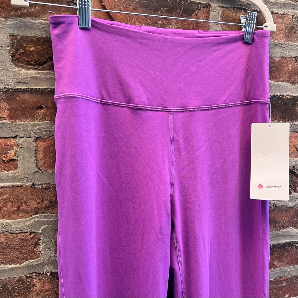 NEW Lululemon Size 10 Groove Super High Rise Flared Pant *Nulu Moonlit Magenta - Picture 5 of 10